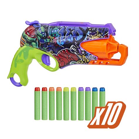 amazon nerf blasters|Amazon.com: Nerf Teenage Mutant Ninja Turtles Blaster, 10 Elite .